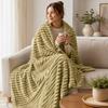 Thick Flannel Blanket for Bed and Sofa, Cozy Warm Throw for Cold Winter Nights