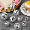 30 PCS Disco Balls Cake Decoration Disco Ball Birthday Cake Centerpiece Disco Table Decor for 1970s Themed Party Supplies