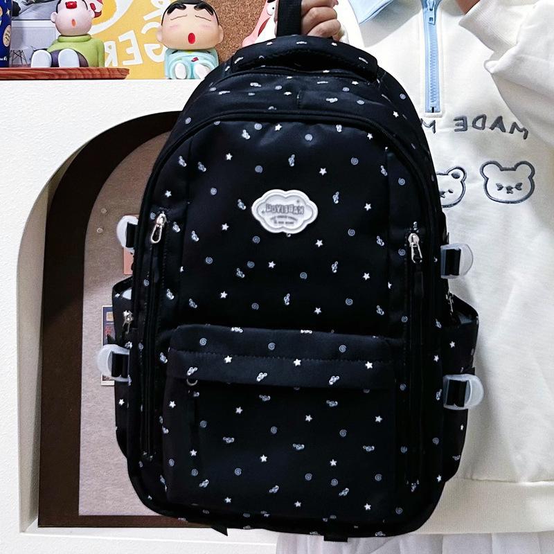 Schoolbag, Japanese INS new high-look, fresh, and personalized backpack, lightweight backpack for middle and high school students, large-capacity