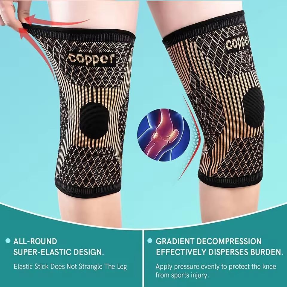 Copper Knee Brace for Women and Men, Copper Knee Sleeve for Knee Pain Compression Sleeve for Sports,Knee Pain Relief