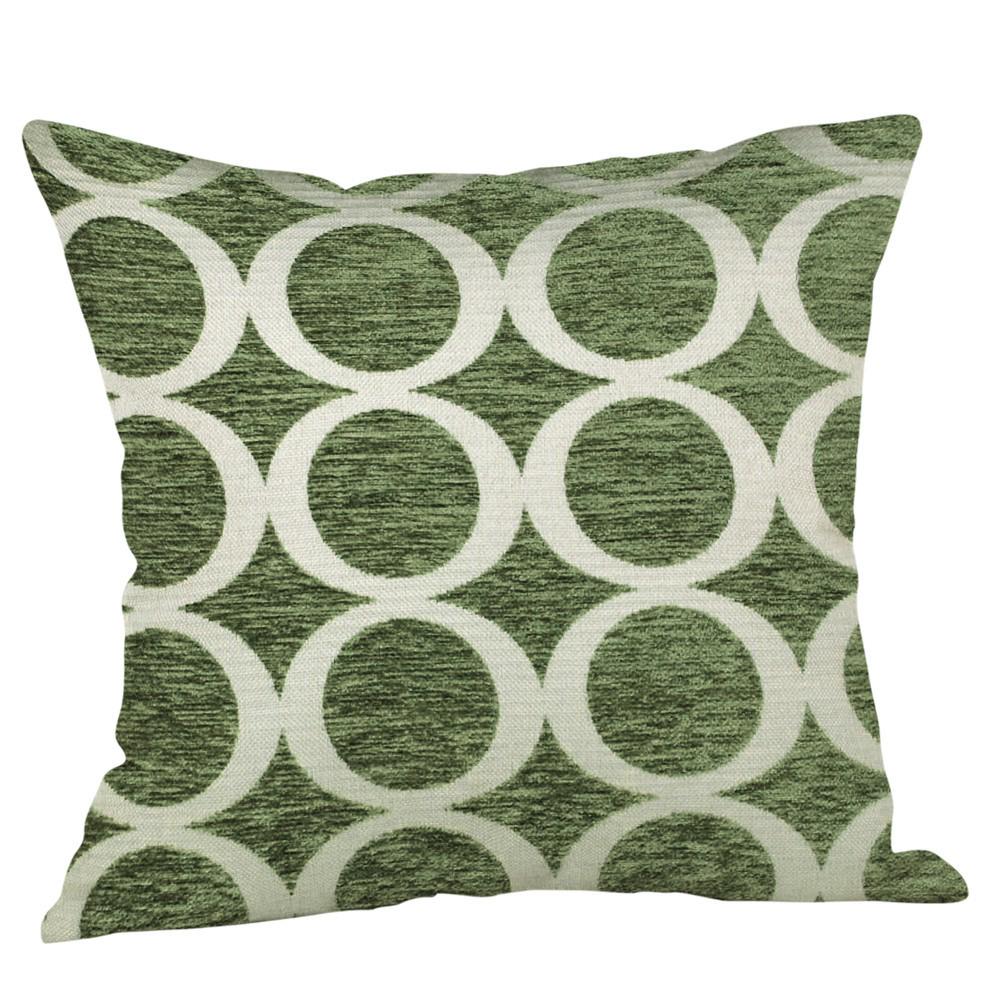 Green Lime Natural Cotton Linen Pillow Case Sofa Cushion Cover Home Decor