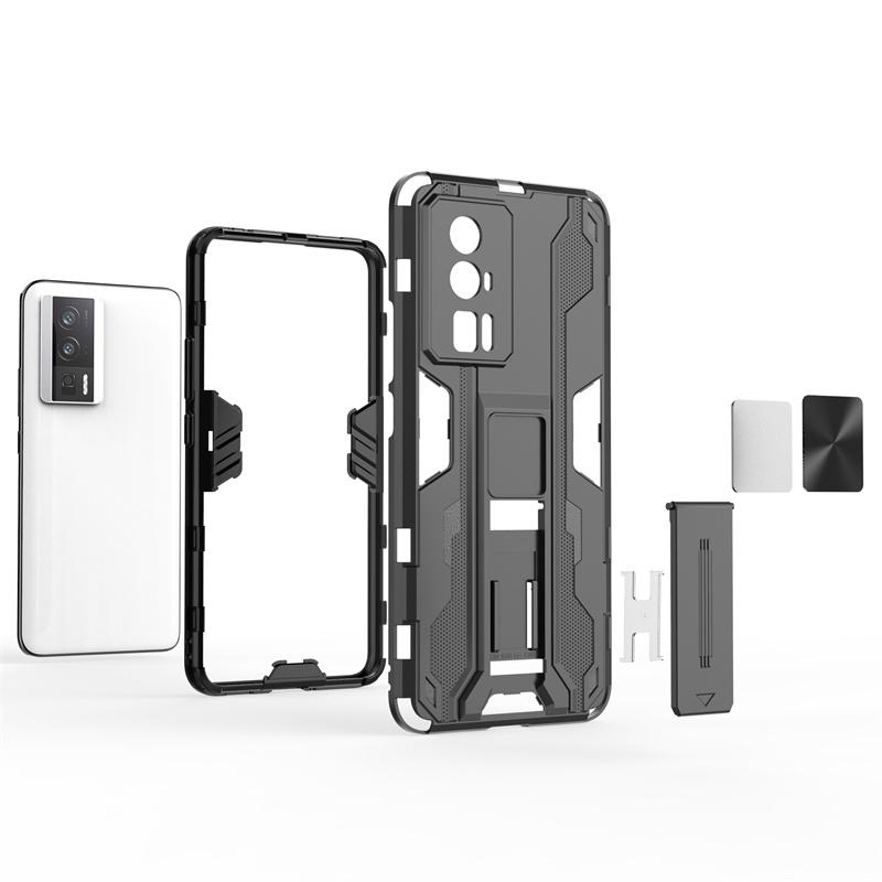 For Poco F5 Pro 5G Case Shockproof Armor Kickstand Phone Case For PocoF5Pro Poko Little F5 Pro F5Pro 5G Car Magnetic Stand Cover