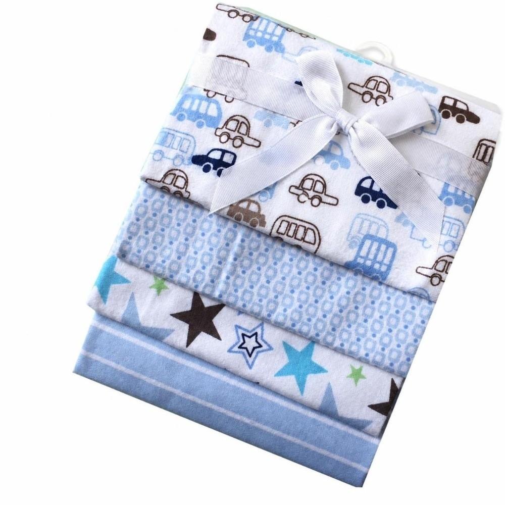 4Pcs Pack 76x76cm Receiving Baby Blanket Super Soft Baby Bedsheet Blanket  DIY Quilting Sewing