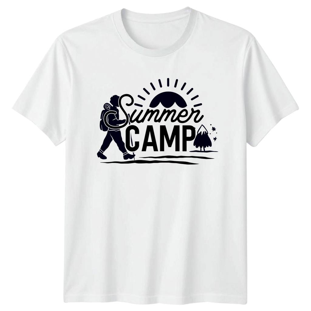 Summer Camp TShirt Hiking Outdoors Activity Birthday Gift For Him And Her