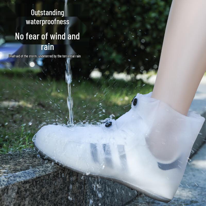 Mid-Tube Thickened PVC Waterproof Shoe Covers