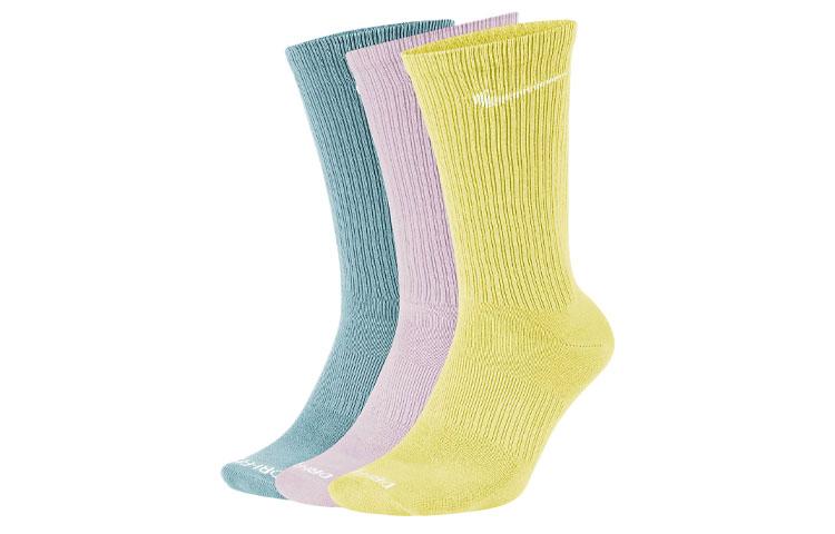 Nike Crew Socks All Unisex Blue Pink Yellow Couple s DC7537-901 28-30