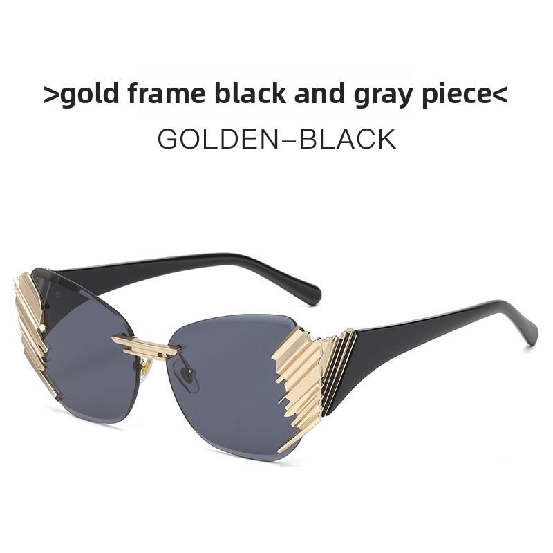 Modern Unisex Frameless Sunglasses With Uv400 Protection For Street Style And Fashion Trend