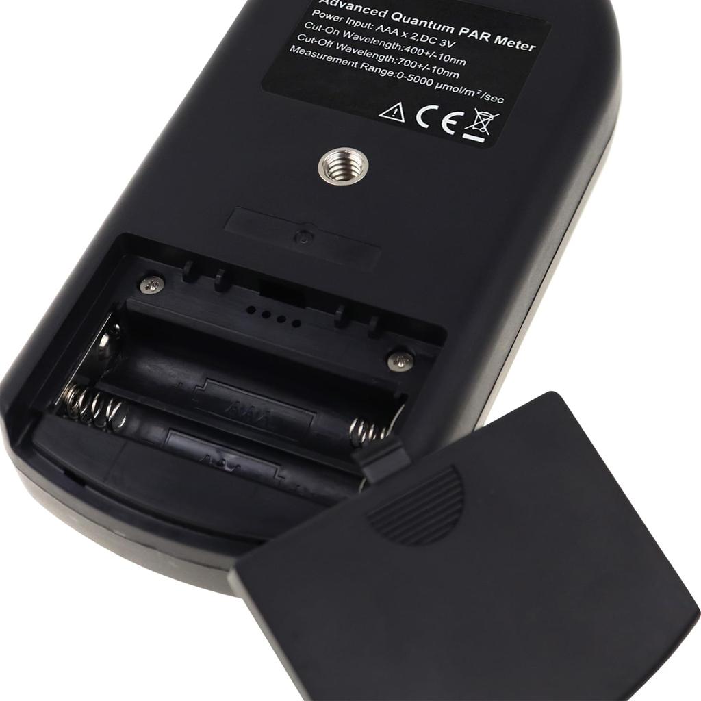 PAR Light Meter with Advanced Quantum Measures Grow Light Photosynthetic Light Level Meter for Indoor Lux Intensity Meter for All Indoor and PPFD