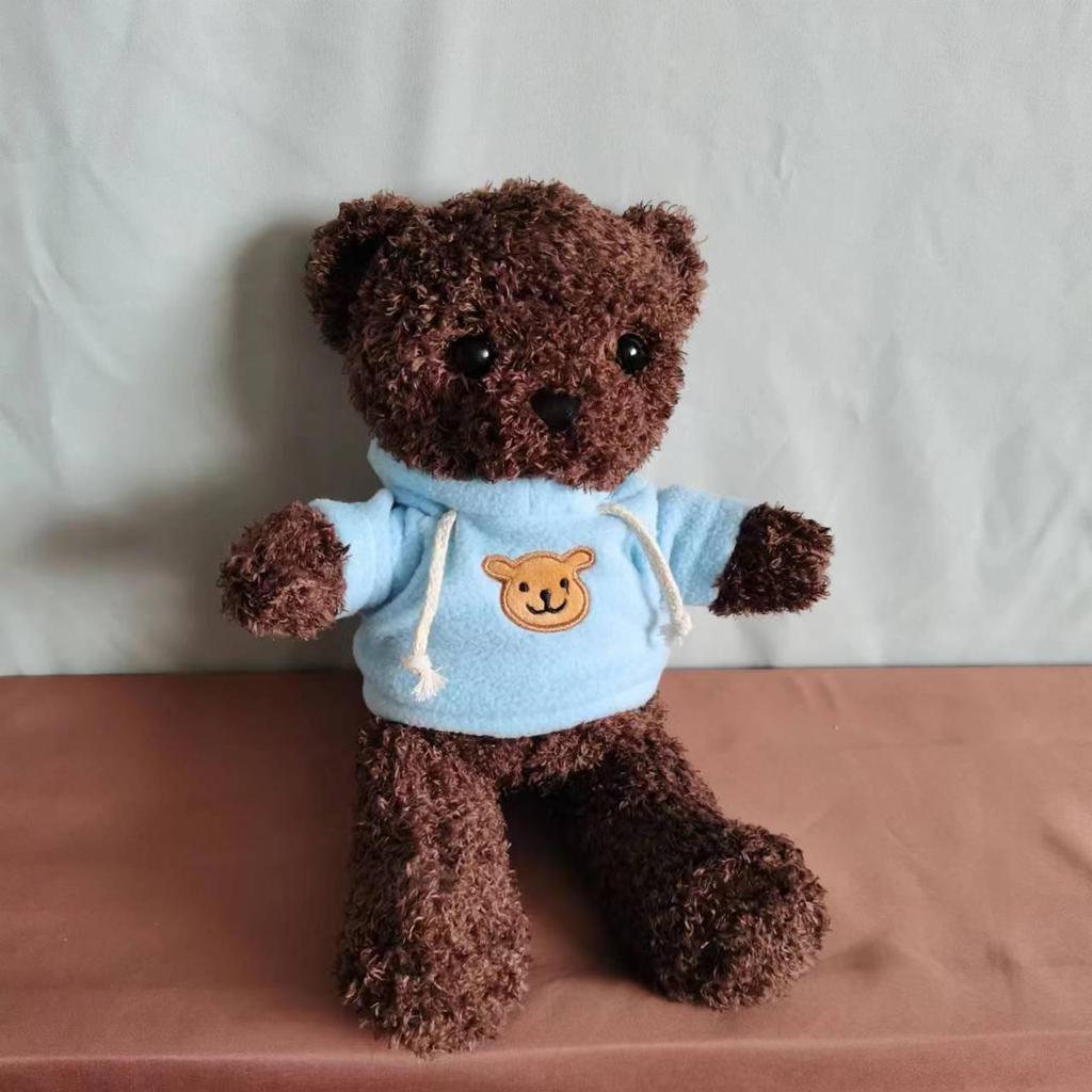 Umarmender Panda Teddybär mit Kleidung - Niedliche Plüschtierpuppe für Kinder