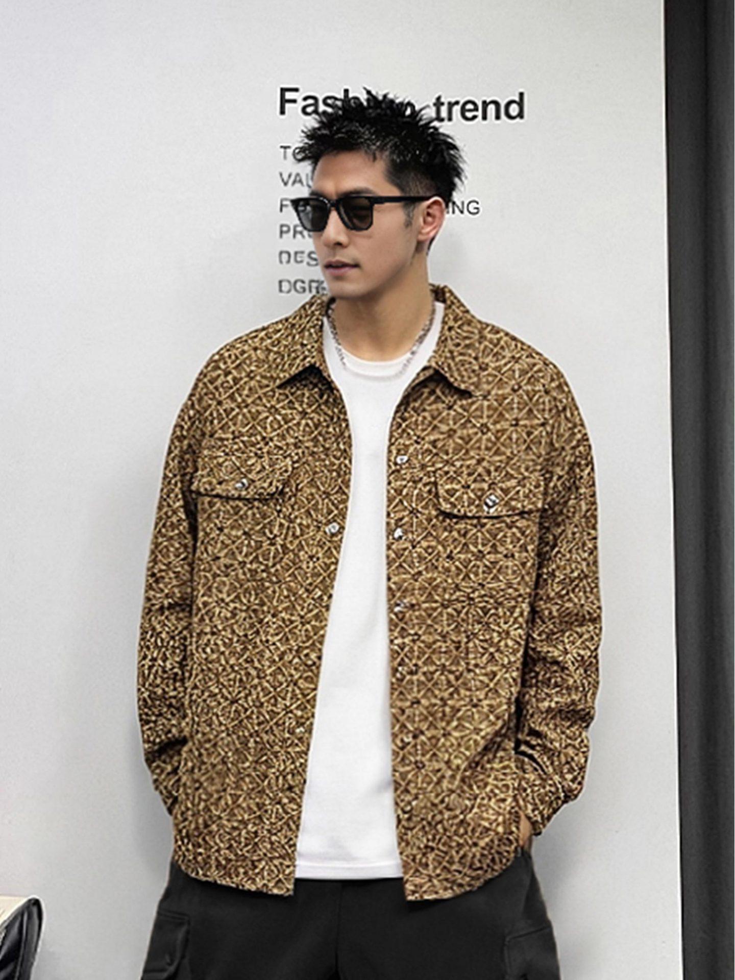 

Модные ретро мужские и женские легкие роскошные осенне-зимние куртки и рубашки 6XL хаки