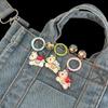 Funny Cartoon Pony Keychain Pendant Animals Key Ring Year Of The Horse Backpack Decoration Accessories Gifts Cute Fashion