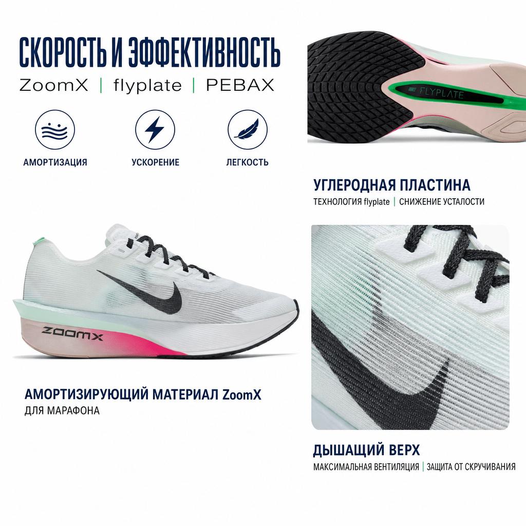 Nike ZoomX VaporFly Next% 4 Mint Foam Hyper Pink Women Sneakers Green White Black HF6412-101