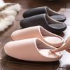 Silent cotton slippers winter indoor home 2025 new velvet warm and non-slip couple cotton drag winter