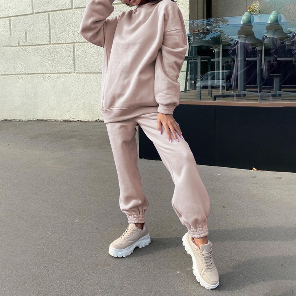 2 Pieces Women Tracksuit Outfits Jogging Sweatsuit Sweatpants Set