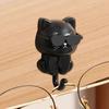 Cute Kitten Hooks Cartoon Cats Gravities Induction Decorative Hooks Creative Self-Adhesive Key Hangers Hook