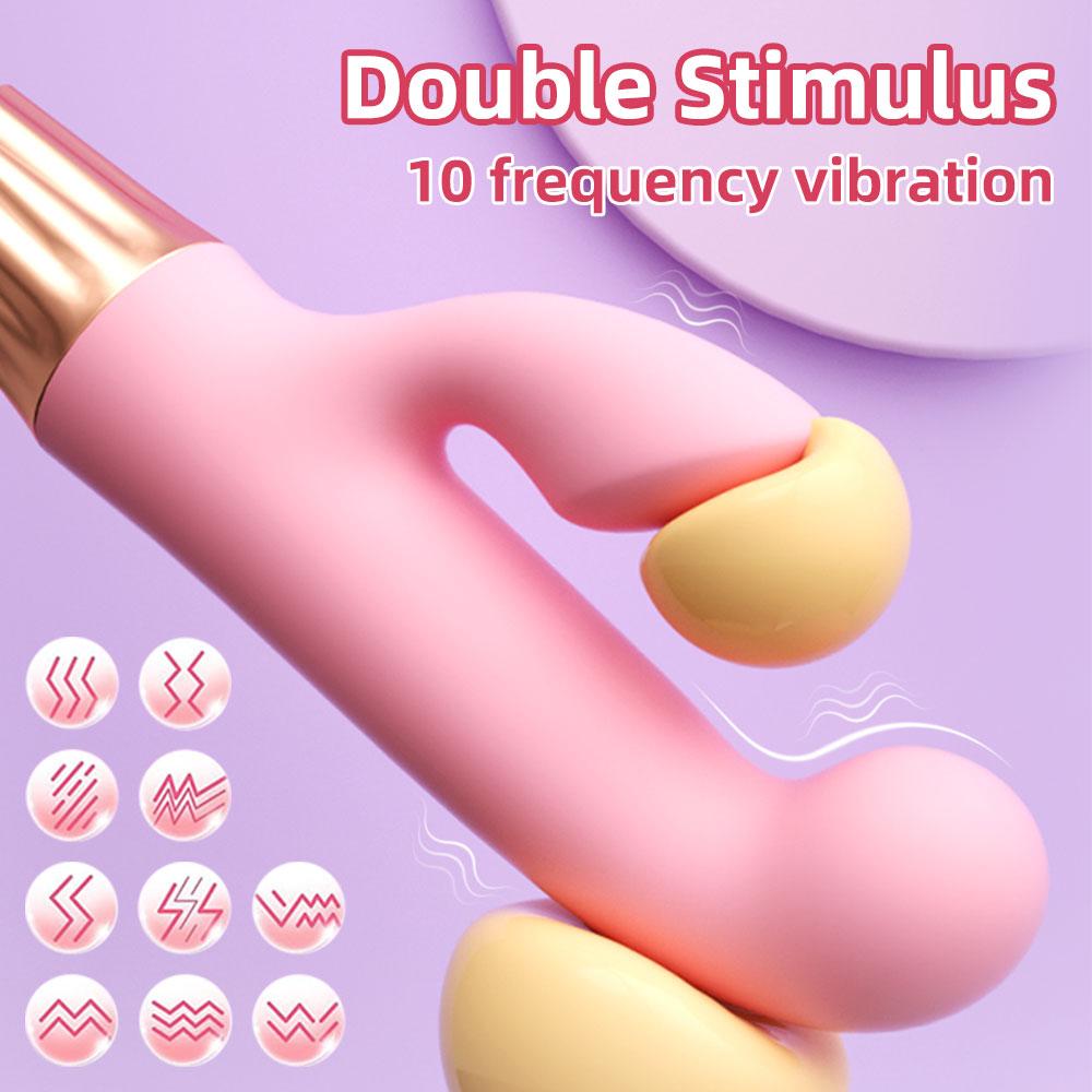 Rabbit Vibrator for Women Dual Stimulation G Spot Clitoris Massager Mini Bullet Vibrator Female Sex Toy