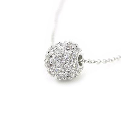 [H0526] - White 'Goddess' Silver Necklace