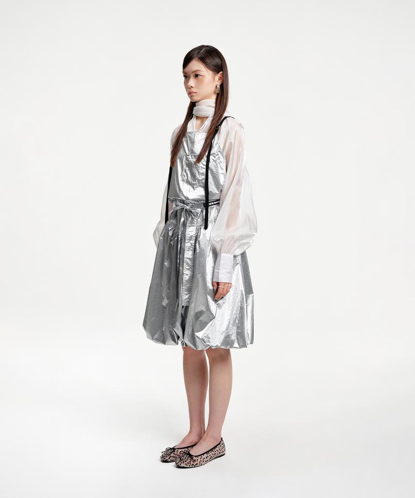 Eipeuleonwei Bubblegum Silver Apron Dress