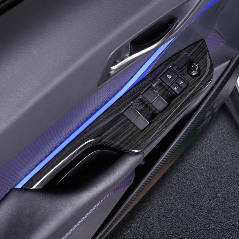 For Toyota C-HR CHR 2016 2017 2018  Window Lifter Panel Frame Covers Window Lifter Panel Car Styling Car Accessories