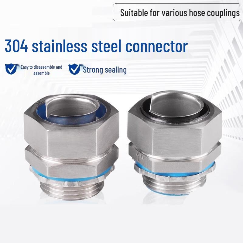 TZBN 304 Stainless Steel External Thread Hose Connector
