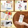 Wildflower Plant Painting Template - Morino Realm 18pcs Inkjet Wall Stencil Set for Botanical Art & Home Decor Supplies