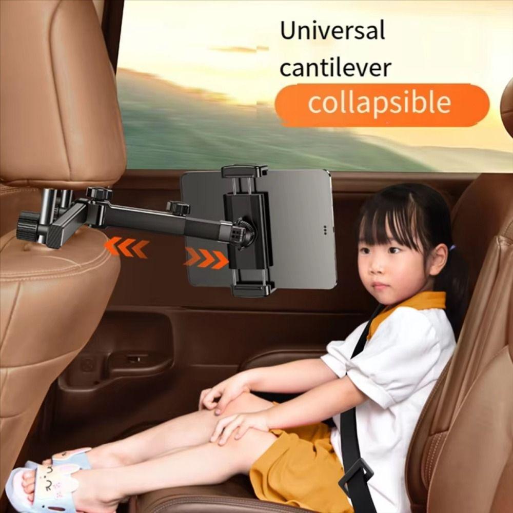 Adjustable Backseat Phone Stand Rotating Stand Telescopic Tablet Bracket  Kids Road Trip