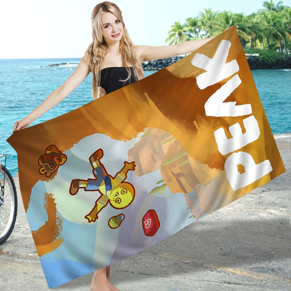 Game PEAK Co-Op Climbing Adventure Bath Towel Microfiber Soft Water Absorbing Breathable For Girl Kids Decorative Cartoon Towel