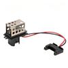 HVAC Blower Motor Resistor Replaces 7701034875 and 27100-00QAC, Metal and ABS Component for Blower Fan Speed Regulation in the Vehicle HVAC System