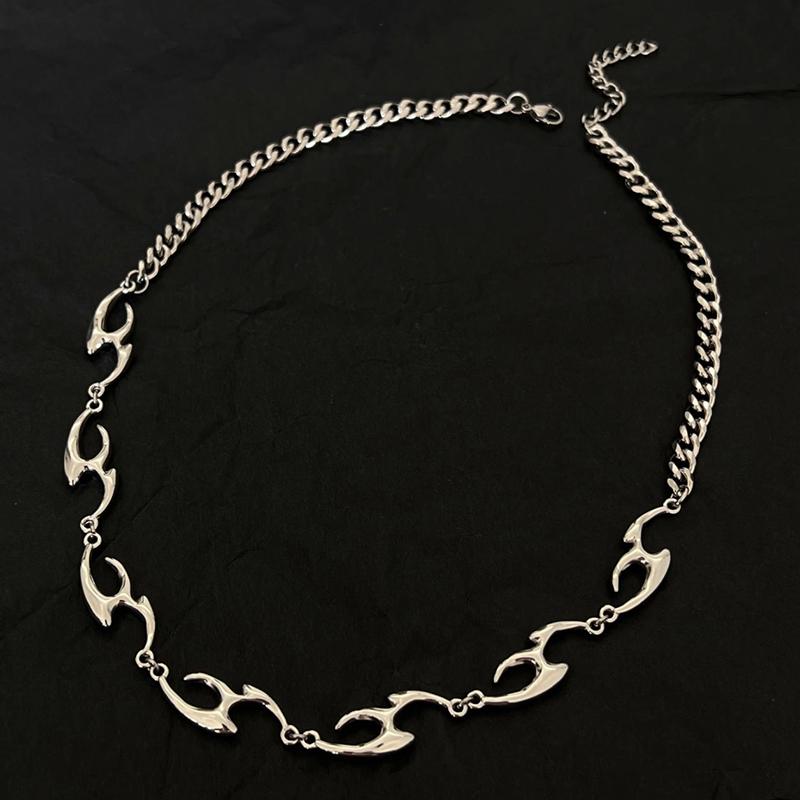 

Трендовий нерегулярний титановий сталевий ланцюжок для чоловіків, розкішний ланцюжок-комір, унісекс прикраса, вуличні хіп-хоп аксесуари 01