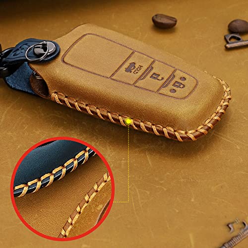 Smart Key Case for Toyota Key Cover Crazy Horse Leather