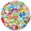 50 Pieces of Pixar Animation Collection Graffiti Stickers for Decorating Luggage with Waterproof Disney Stickers