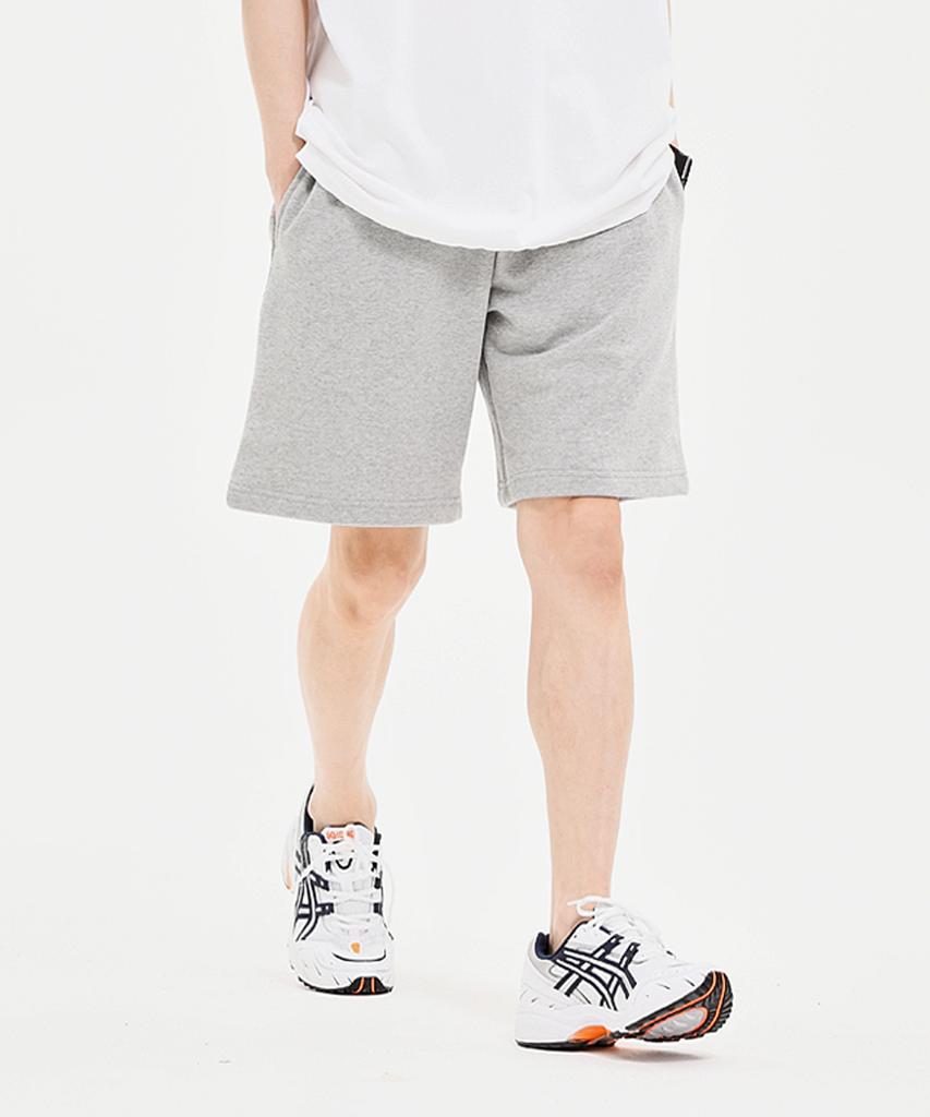 Imeojeonsi Ef4022 Semi-Bermuda Elastic Shorts Melange Grey