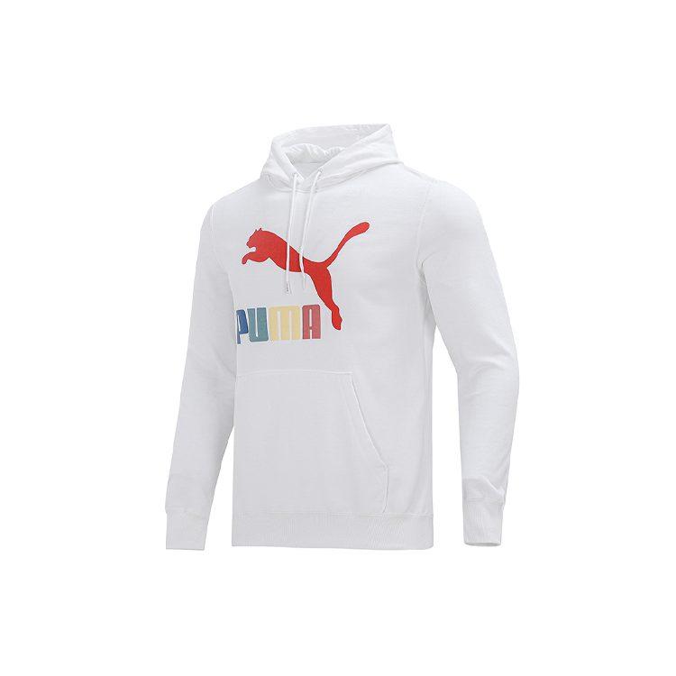 Puma Sweatshirts Men's White Hooded Moderate Regular 535290-02