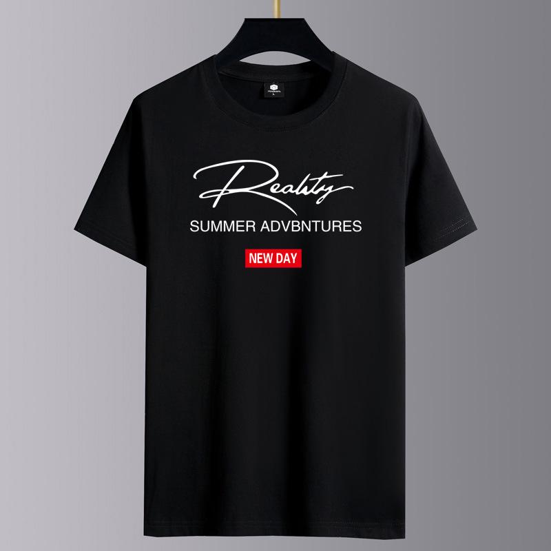 

Мужская модная футболка с круглым вырезом, коротким рукавом, свободного кроя, в стиле кэжуал 6XL