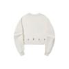 Li Ning X Pleasures Collaboration Printed Letter Crewneck Sweatshirt Women Sweatshirt Off-White AWDTC06-1