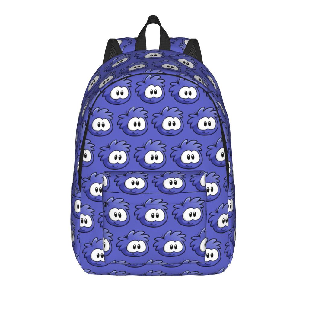Green Puffle Fashion Backpack with Pocket Student Hiking Travel -Intro Daypack for Men Women Laptop Shoulder Bag
