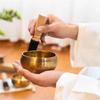 Nepalese Singing Bowl Set - Hand-Hammered Tibetan Sound Bowl for Meditation, Yoga, Chakra Healing, Zen - Includes Striker & Cushion Carry Bag