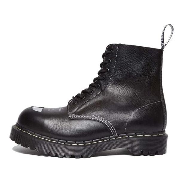 Dr. Martens 1460 Pascal Bex Exposed Steel Toe Lace Up Boot Black Overdrive Women Sneakers 31502001