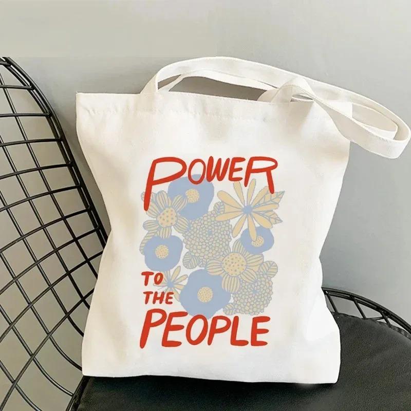 Lightweight Women Shoulder Bags Fashion Foral Canvas Tote Bag Large Capacity Shopping Shopper Handbag No Zipper Girl Handbags