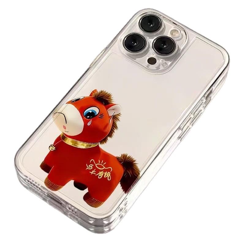 2026 crying horse for iphone17promax mobile phone case 11 apple 16/14pro Guochao 13/12/15