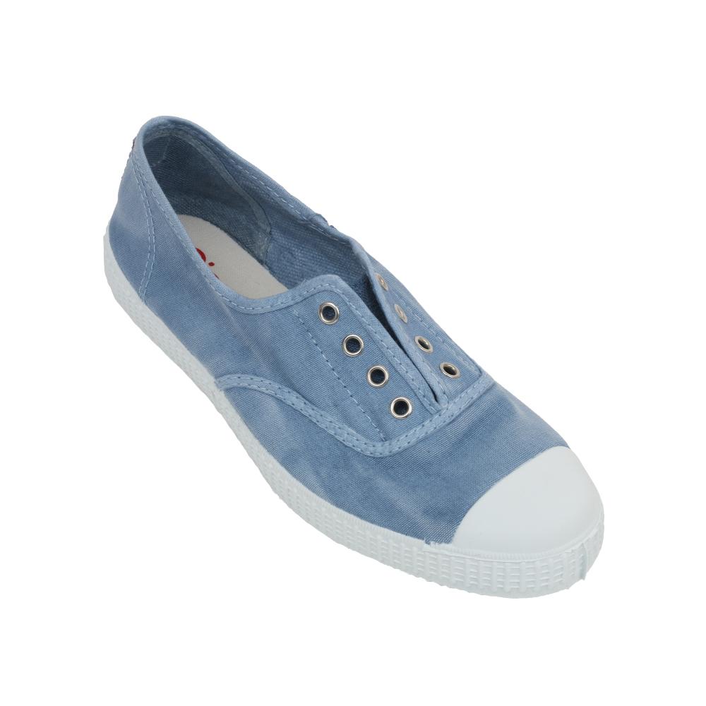 Cienta Women'S Inglés Puntera Tintado Wash Blue