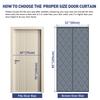 Magnetic Thermal Insulated Door Curtain Thickened Cover For Winter Bedroom Living Rooms/Patio/Sliding Glass Doors Curtains