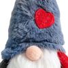 DIY Christmas Crafts Faceless Doll Ornament, Plush Gnome Decoration for Home, Xmas Fireplace Hanging Ornaments Figurine with Heart Cap, Ornament Party