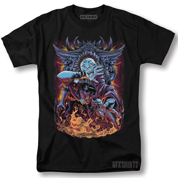Jujutsu Kaisen Ryomen Sukuna Satoru Gojo Shirt Anime Manga Graphic T-Shirt