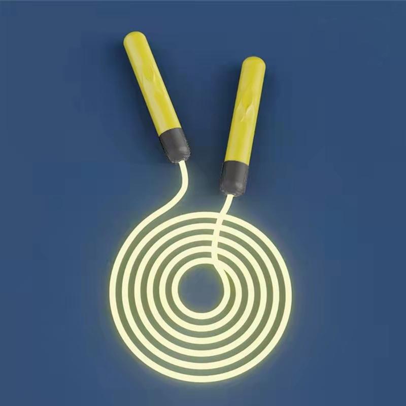 LED Exercise Jump Ropes Light Up Rope Training Sports Equipment Skipping Rope Fitness Adjustable Night Glowing Skip Rope