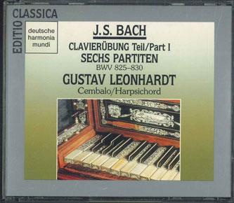 

CD GUSTAV LEONHARDT - J.s.bach Clavier Ubung 1.6 Partiten BVCD1826 BMG VICTOR Japan Classical Used