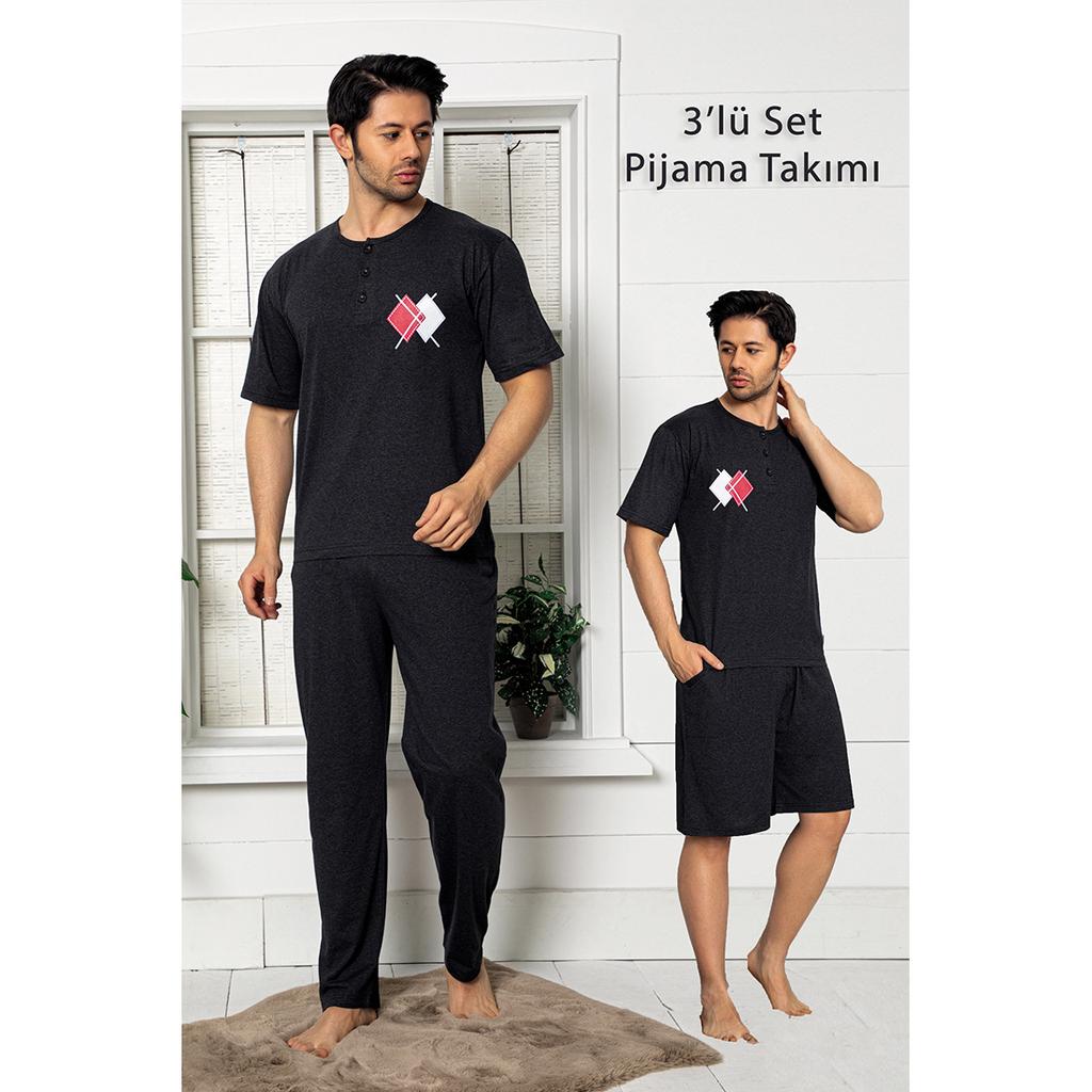 Pigiama da notte da uomo in cotone Nisanca Completi da notte casual T-shirt  da salotto Pantaloni lunghi e pantaloni corti Completi acquista in modo  economico — spedizione gratuita, recensioni reali con foto —