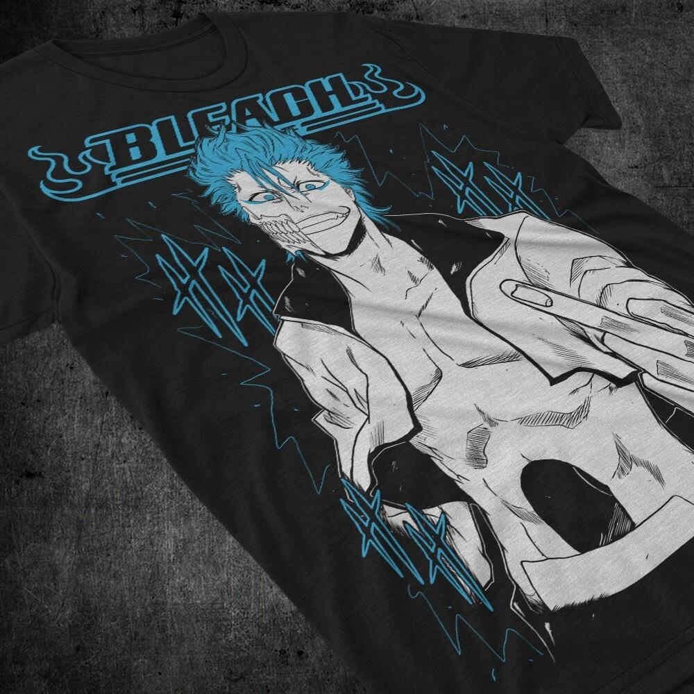 

Grimmjow Tshirt Bleach Anime T-Shirt Espada N 4 Shirt Ichigo Bankai Tee Aizen XL