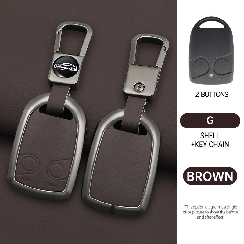 Interior Mouldings Zinc Alloy Car Fob Key Cover Rubber Case Protector Skin Shell Holder Set for DAF XF 105 XG IF Remote Keychain