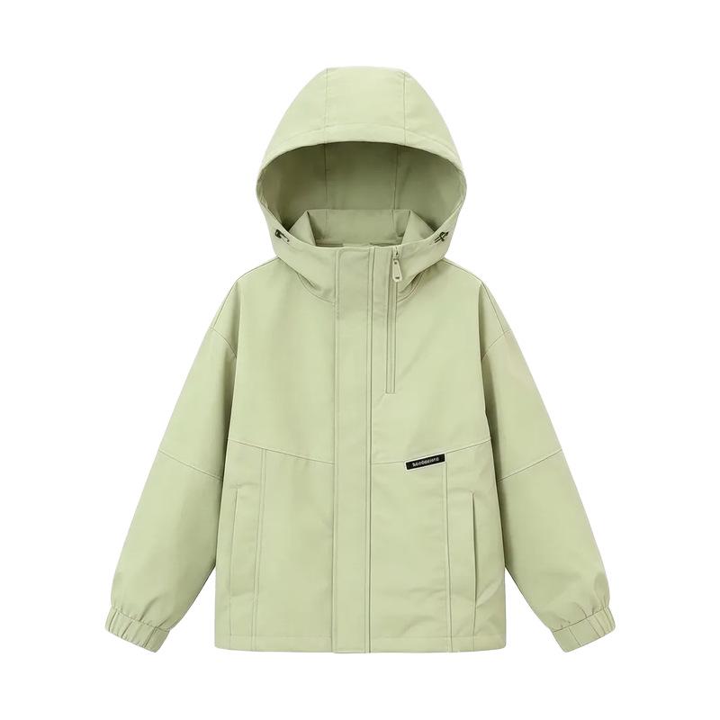 2026 Girls' Spring & Autumn Windbreaker Raincoat - Casual Loose Jacket Sportswear Top